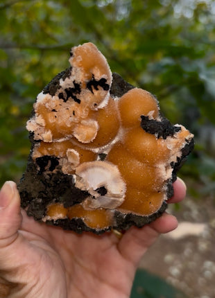 Bright Orange Thomsonite with Mesolite