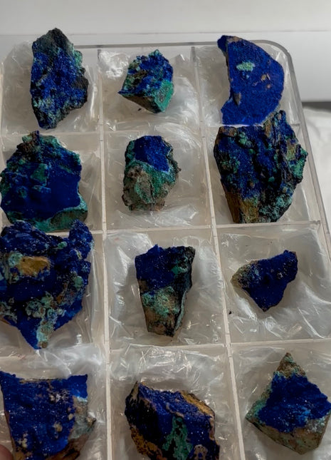 12 Pieces ! Incredible Blue Azurite Lot