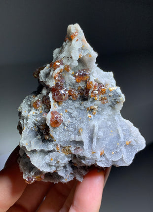 Gemmy Orange Sphalerite with Quartz 🔥 DWS