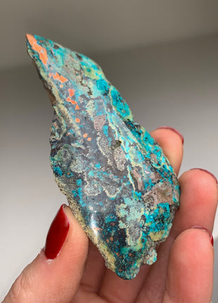 New ! Copper Ore and Blue Chrysocolla in Chalcedony !