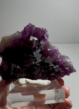 Octahedral Magenta Purple Fluorite