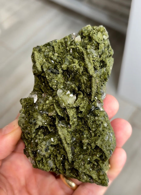 Very High Grade Forest Epidote with Quartz PM1221