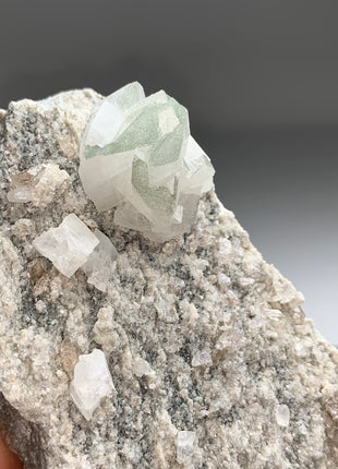 Adularia with Green Chlorite and Smoky Quartz - Collection # 086