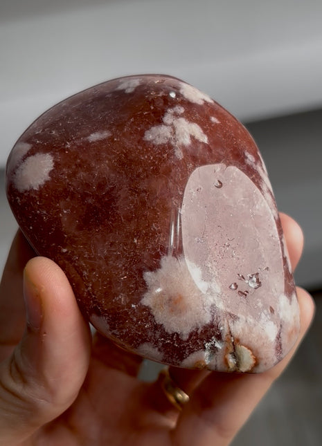 Wow ! Pink Amethyst with White Flowers