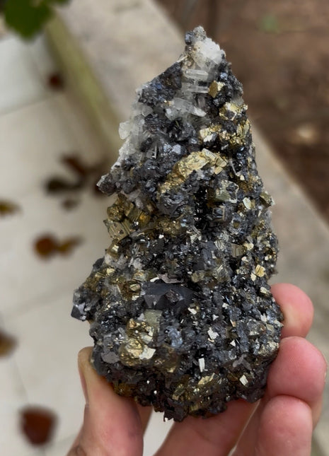 New ! Pyrite with Sphalerite and Quartz