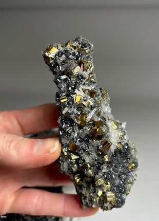 6 Pieces ! High Grade Pyrite with Sphalerite, Needle Quartz Lot