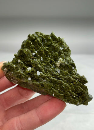 Forest Green Epidote with Quartz