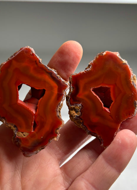 Wow ! Black Sea Agate Pair