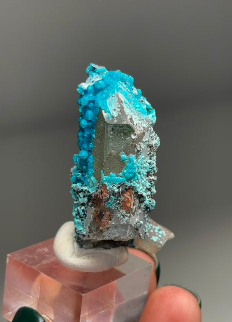 Quartz with Blue Chrysocolla