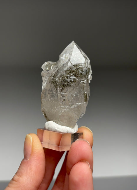 Green Chlorite Quartz - From Chamonix, French Alps