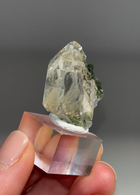 Rutile Green Chlorite Quartz - From Himachal Pradesh, Himalayas