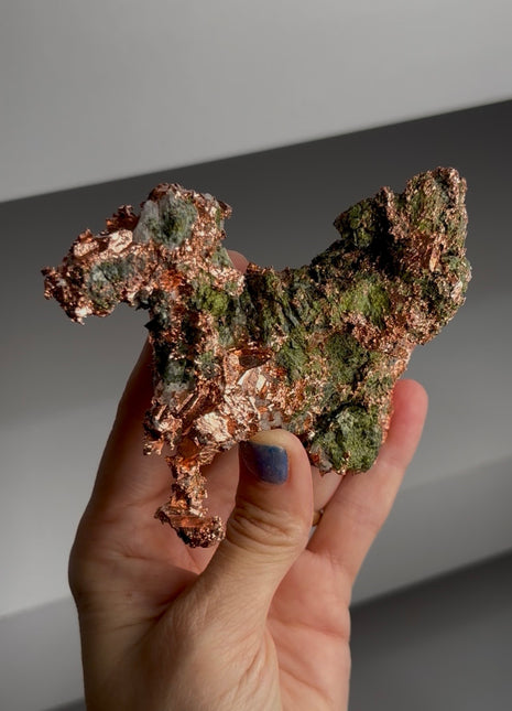 Copper Ore with Quartz and Epidote - From Keweenaw Peninsula, Michigan PM1581 🐎