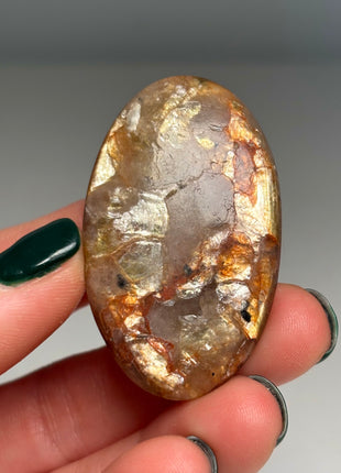 Golden Red Mica with Quartz