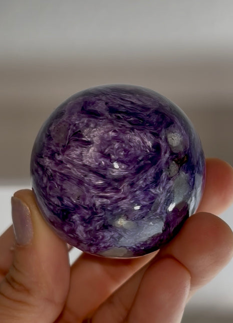 Very High Grade Purple Charoite Sphere