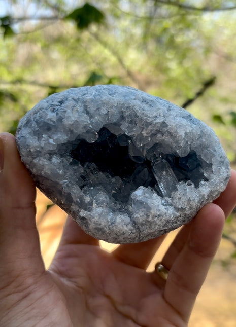 Blue Celestite Geode from Madagascar