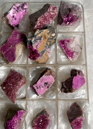 12 Pieces ! Pink Cobaltocalcite Lot from Congo
