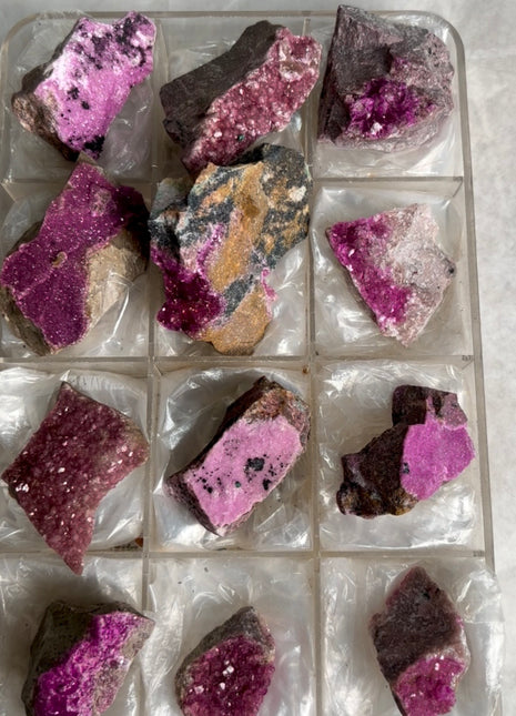 12 Pieces ! Pink Cobaltocalcite Lot from Congo