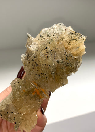 Yellow Barite Flower with Chalcopyrite