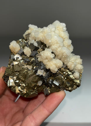 Arsenopyrite with Sphalerite and Calcite - Trepca mine, Kosovo