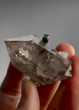 Smoky Quartz with Green Cap Tourmaline PM1427