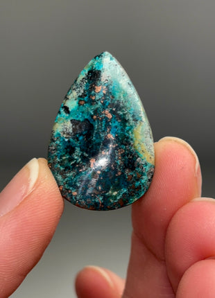 New ! Copper Ore and Blue Chrysocolla in Chalcedony