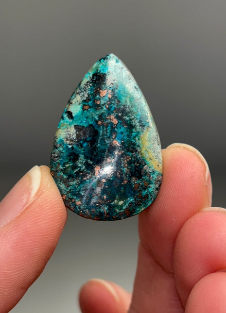 New ! Copper Ore and Blue Chrysocolla in Chalcedony