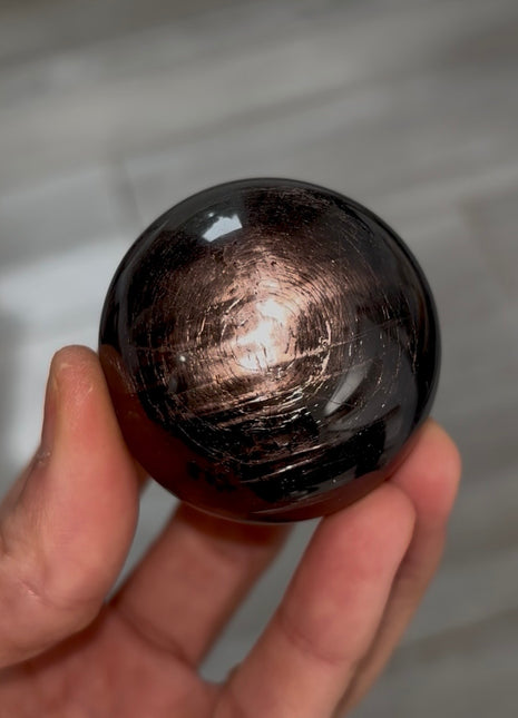 Velvety Hypersthene Sphere