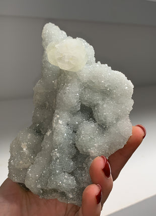 Sparkly Chalcedony Stalactite with Apophyllite ✨