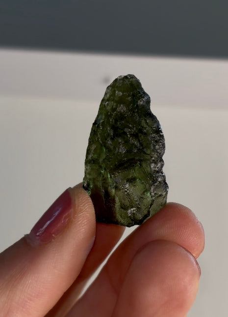 Green Moldavite from Czech Republic