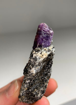 Rare Purple Sapphire with Biotite - From Madagascar