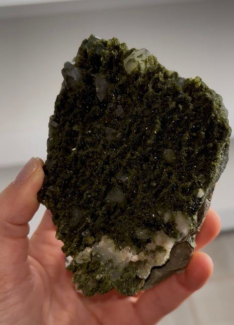 Forest Epidote with Quartz