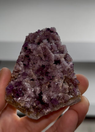 Amethyst with Pink Amethyst after Barite - From Alacam Mine