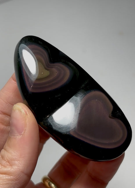 Rainbow Obsidian Hearts 🌈