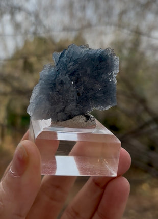 Blue Barite - From Cavnic mine, Romania