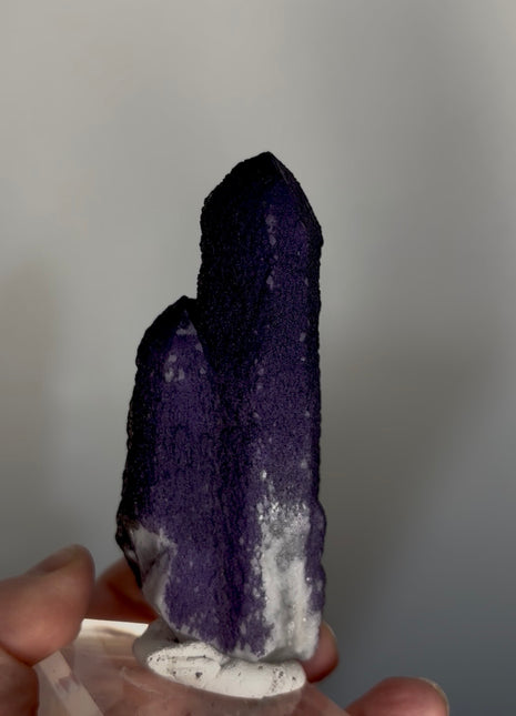 New ! Purple Fluorite Coated Quartz