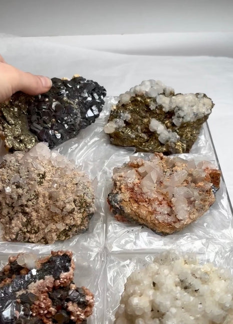 6 Pieces ! Mix Variety Minerals from Trepca mine