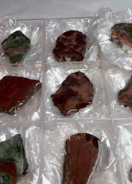 12 Pieces ! Polished Michigan Copper Lot