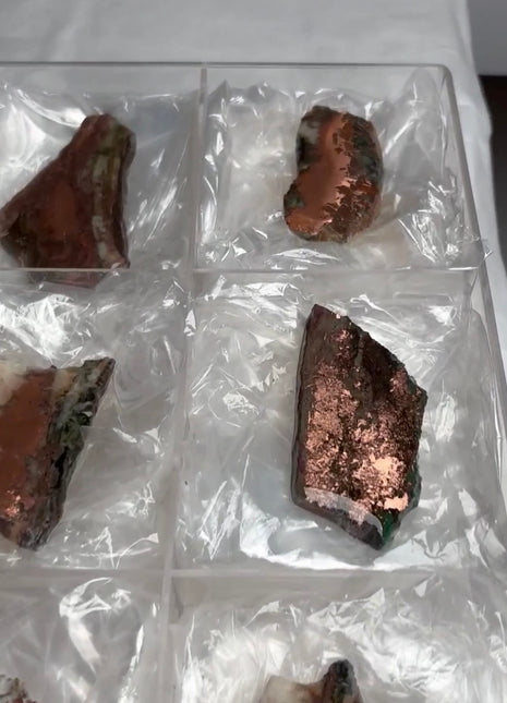 12 Pieces ! Polished Michigan Copper Lot