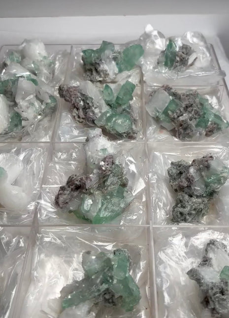 12 Pieces ! Green Apophyllite Lot