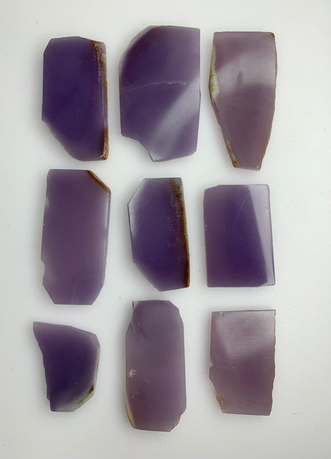 9 Pieces ! Rare Yttrium Fluorite Slabs - From Mexico