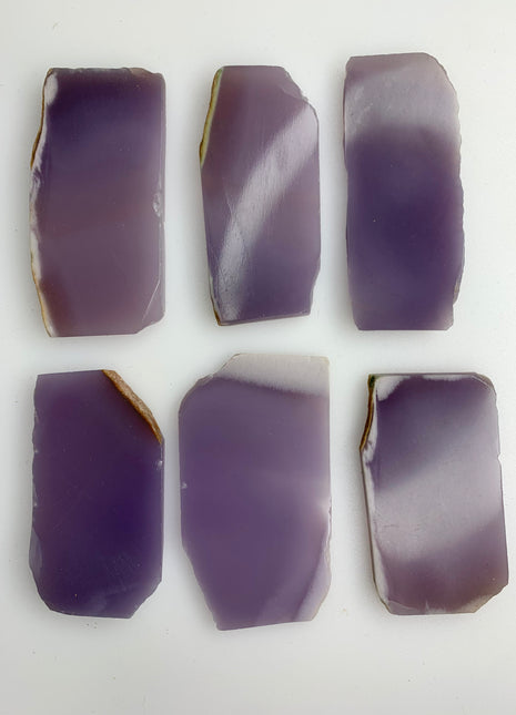 6 Pieces ! Rare Yttrium Fluorite Slabs - From Mexico