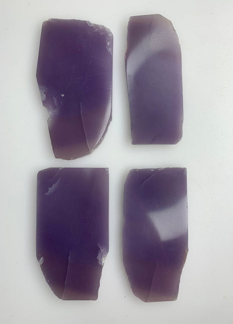 4 Pieces ! Rare Yttrium Fluorite Slabs - From Mexico