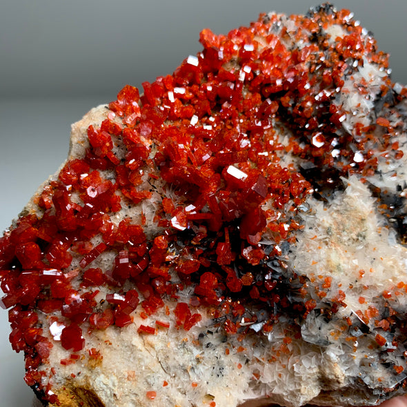 Red Vanadinite Crystals - From Midelt Morocco - 1.4 KGS !