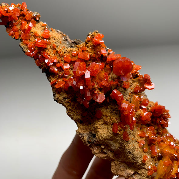 Red Vanadinite Crystals - From Midelt Morocco