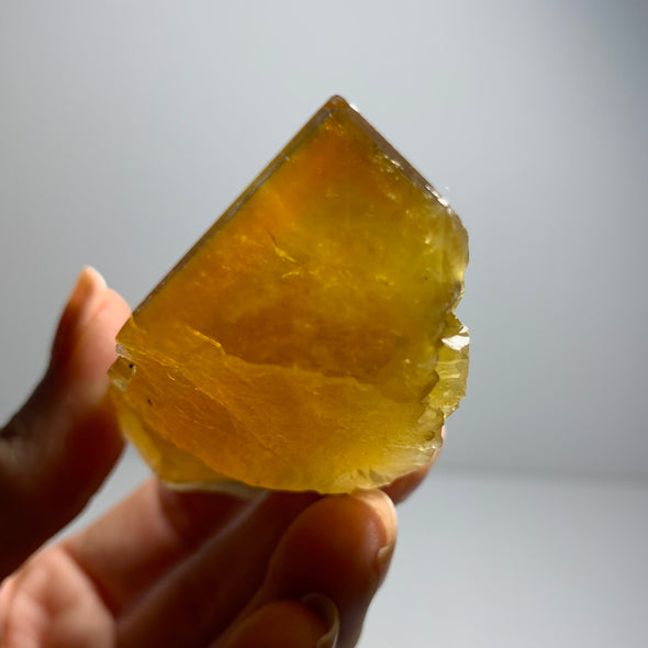 Yellow Fluorite from Valzergues, France