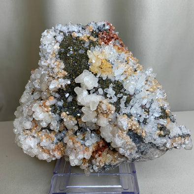 Wow !! Pyrite with Calcite, Quartz, Rhodocrosite, Arsenopyrite - 4.4 kgs, From Trepca Mine, Kosovo