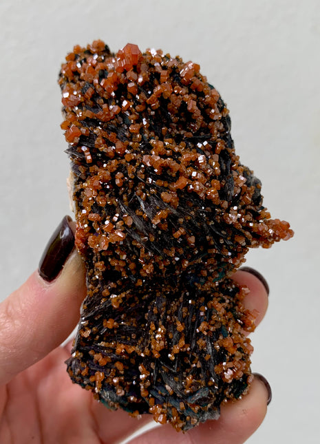 Red Vanadinite with Beautiful Barite - From Midelt, Morocco