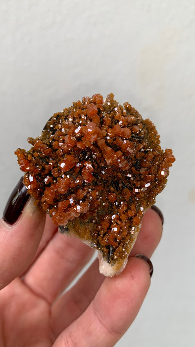 Red Vanadinite with Beautiful Barite - From Midelt, Morocco