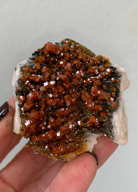 Red Vanadinite with Beautiful Barite - From Midelt, Morocco