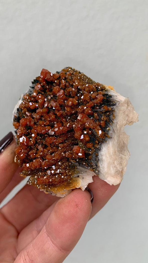 Red Vanadinite with Beautiful Barite - From Midelt, Morocco